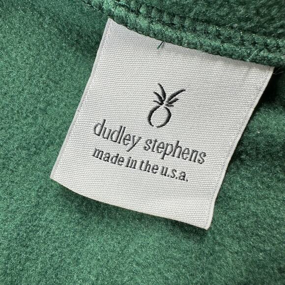 Dudley Stephens Top Women Small Green Park Slope Vello Fleece Turtleneck Preppy - Picture 4 of 8